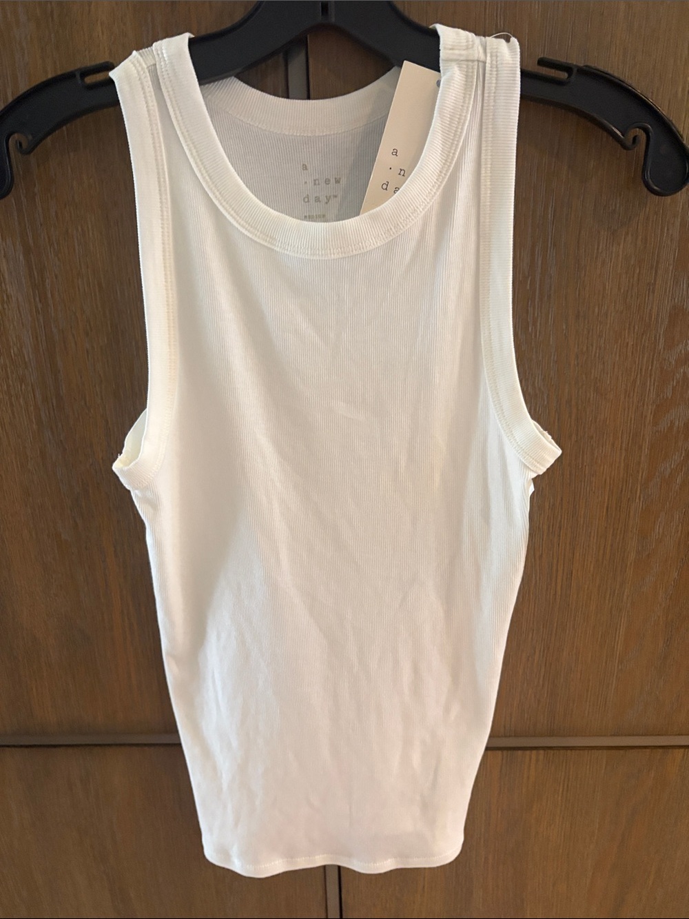 Target Cream Ribbed Tank Top
